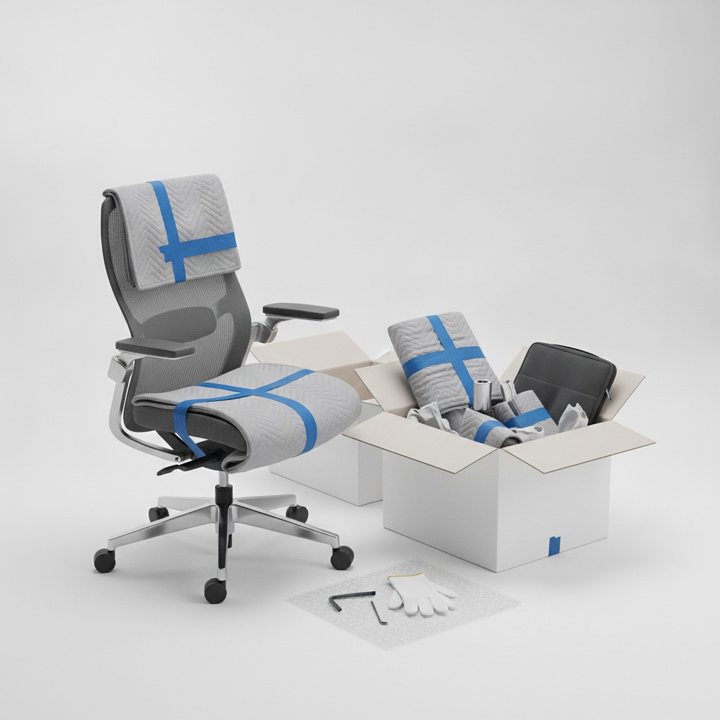Comment déménager sa chaise de bureau ergonomique sans l'abîmer